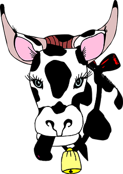 Stylized Cow Illustration