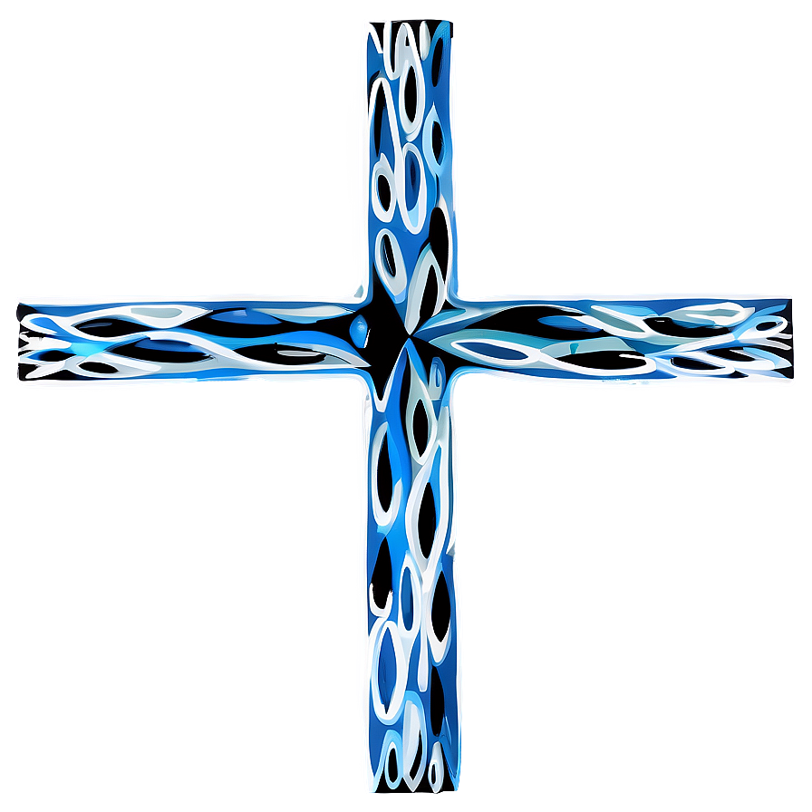 Stylized Cross Drawing Png 04302024