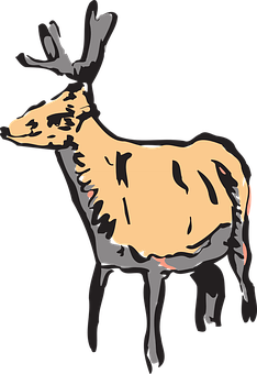 Stylized Deer Illustration