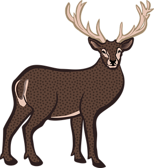 Stylized Deer Illustration