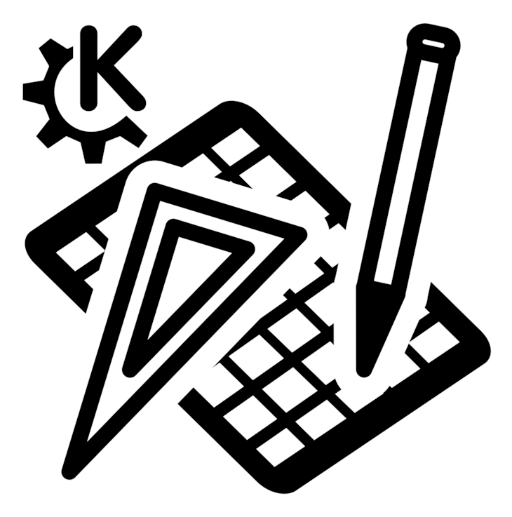 Stylized Drafting Tools Icon