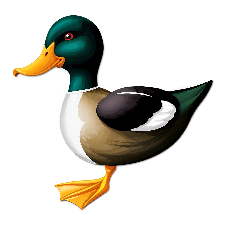 Stylized Duck Design Png Bno