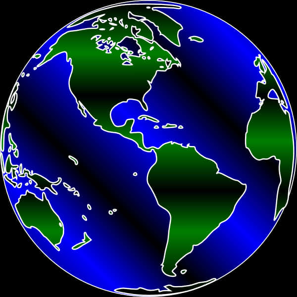 Stylized Earth Graphic