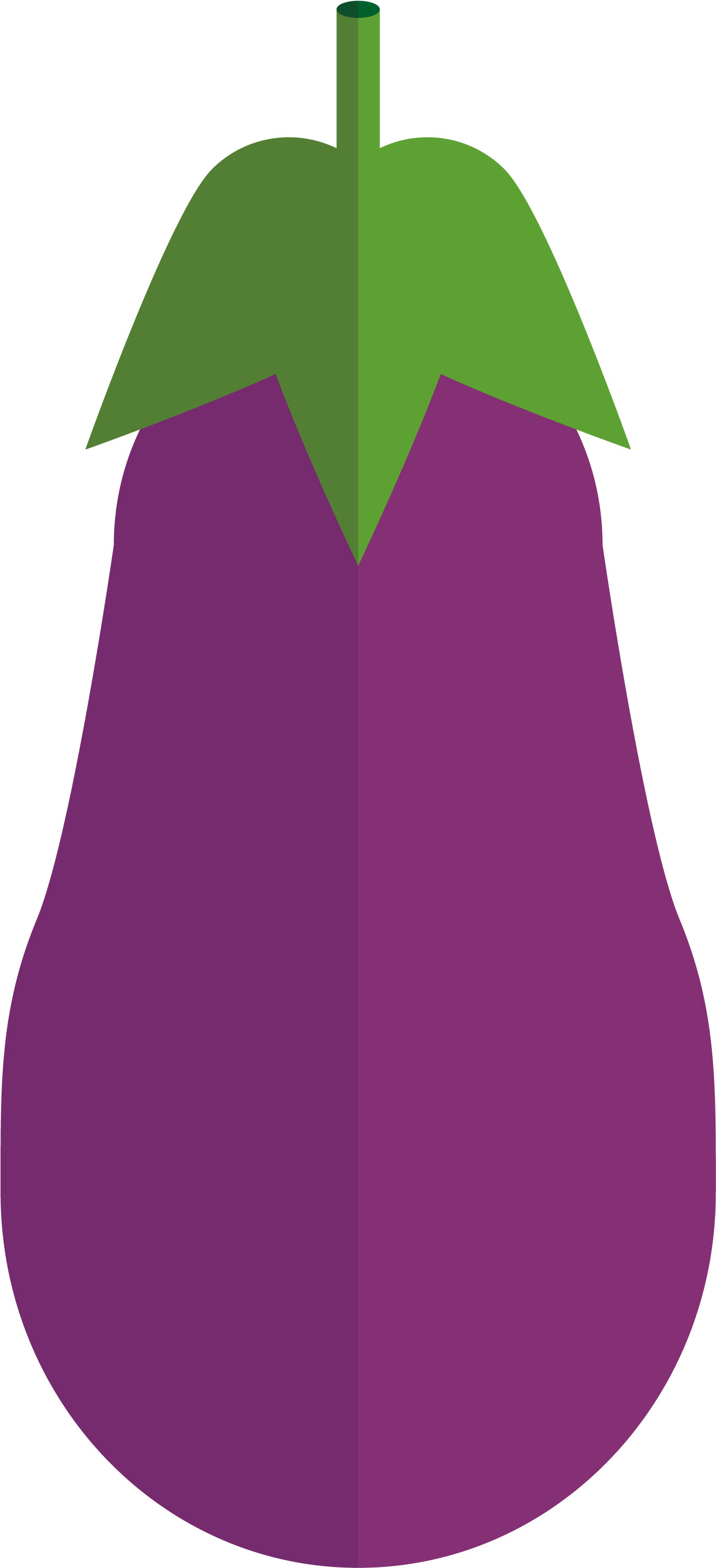 Stylized Eggplant Graphic