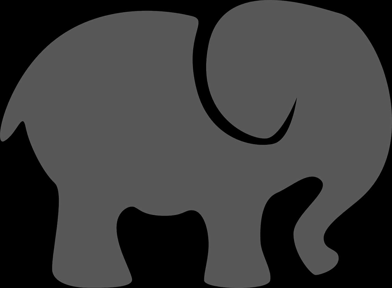 Stylized Elephant Silhouette