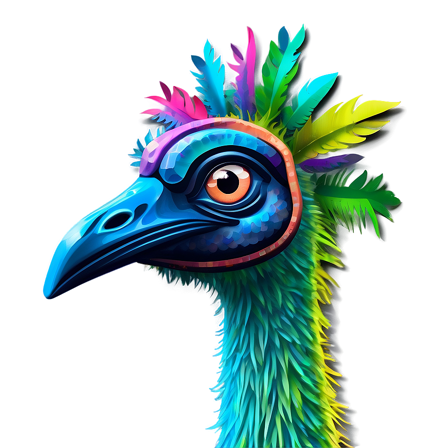 Stylized Emu Png 06252024