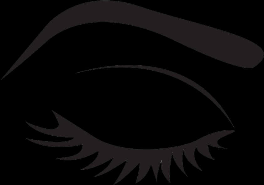 Stylized Eyelash Graphic