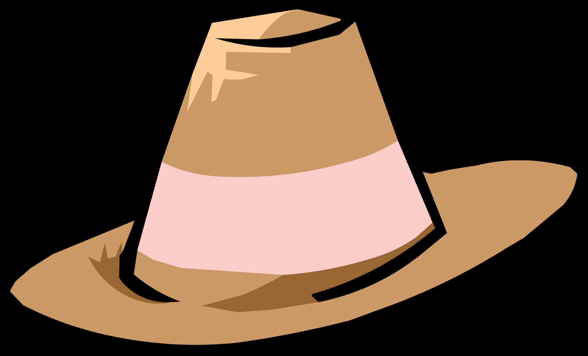 Stylized Fedora Hat Illustration