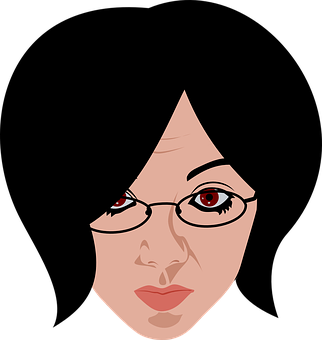 Stylized Female Face Vector