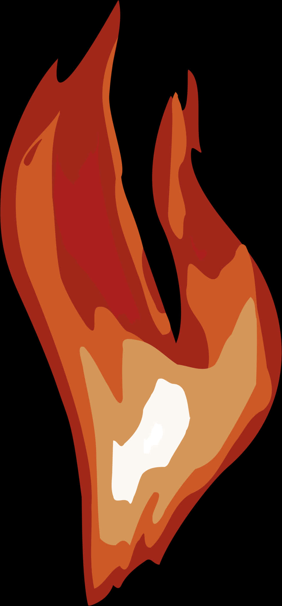 Stylized Flame Illustration