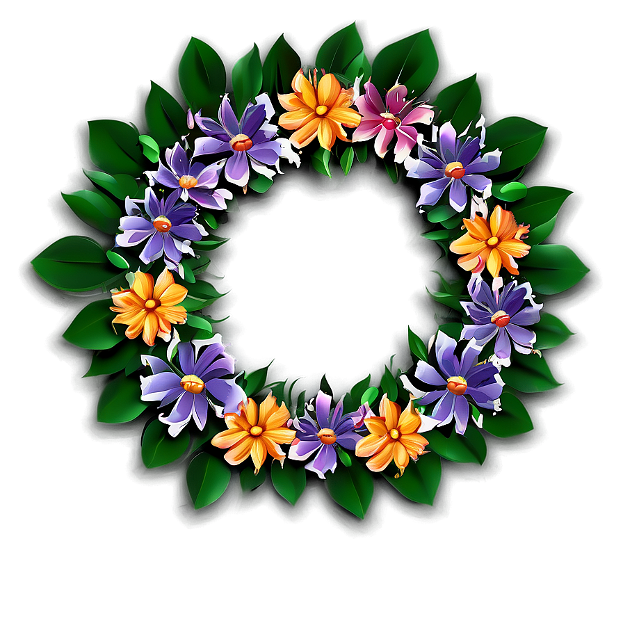 Stylized Flower Frame Png Qtu