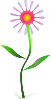 Stylized Flower Illustration