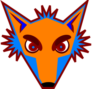 Stylized Fox Head Graphic