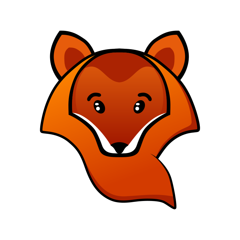 Stylized Fox Head Graphic