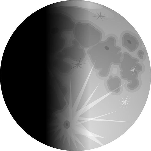 Stylized Full Moon Graphic