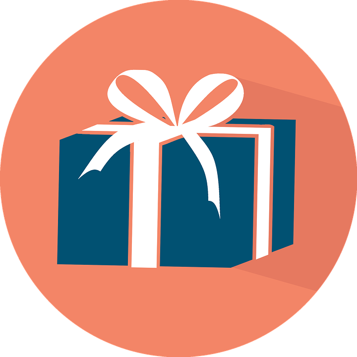 Stylized Gift Icon Graphic