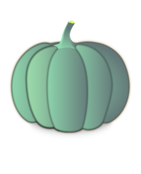 Stylized Glowing Pumpkin Graphic