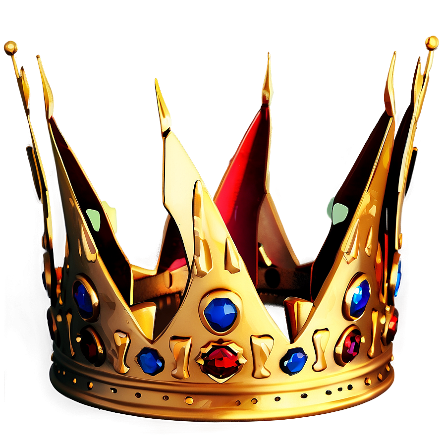 Stylized Golden Crown Png 06282024