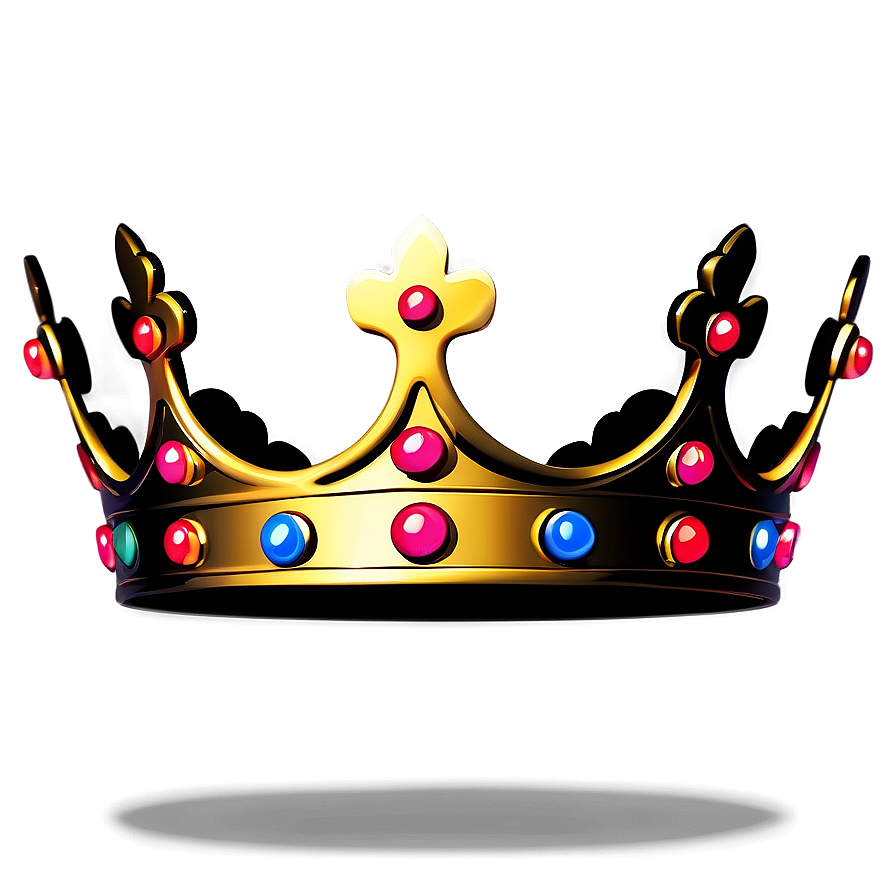 Stylized Golden Crown Png Aae