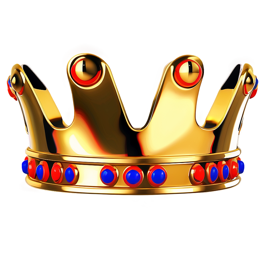 Stylized Golden Crown Png Bkt36