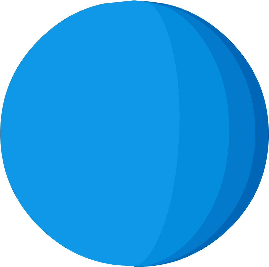 Stylized Graphicof Uranus Planet