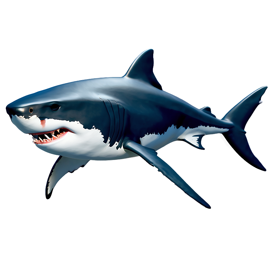 Stylized Great White Shark Png 18