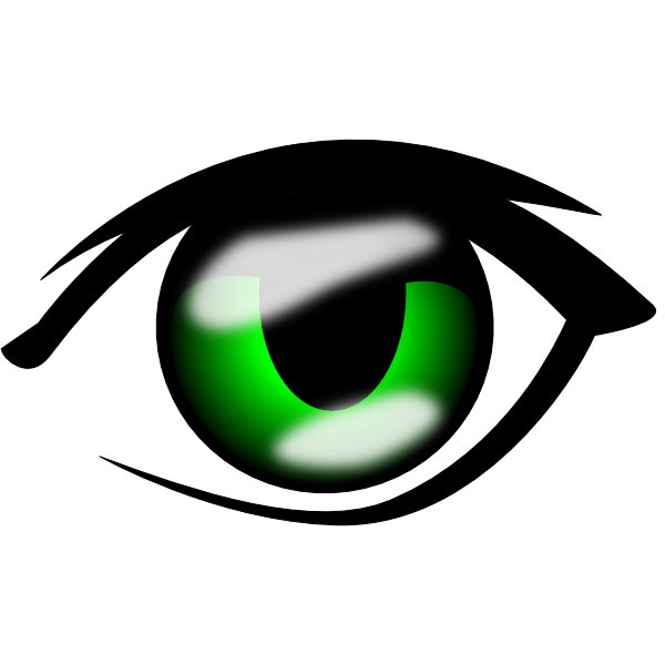 Stylized Green Eye Graphic