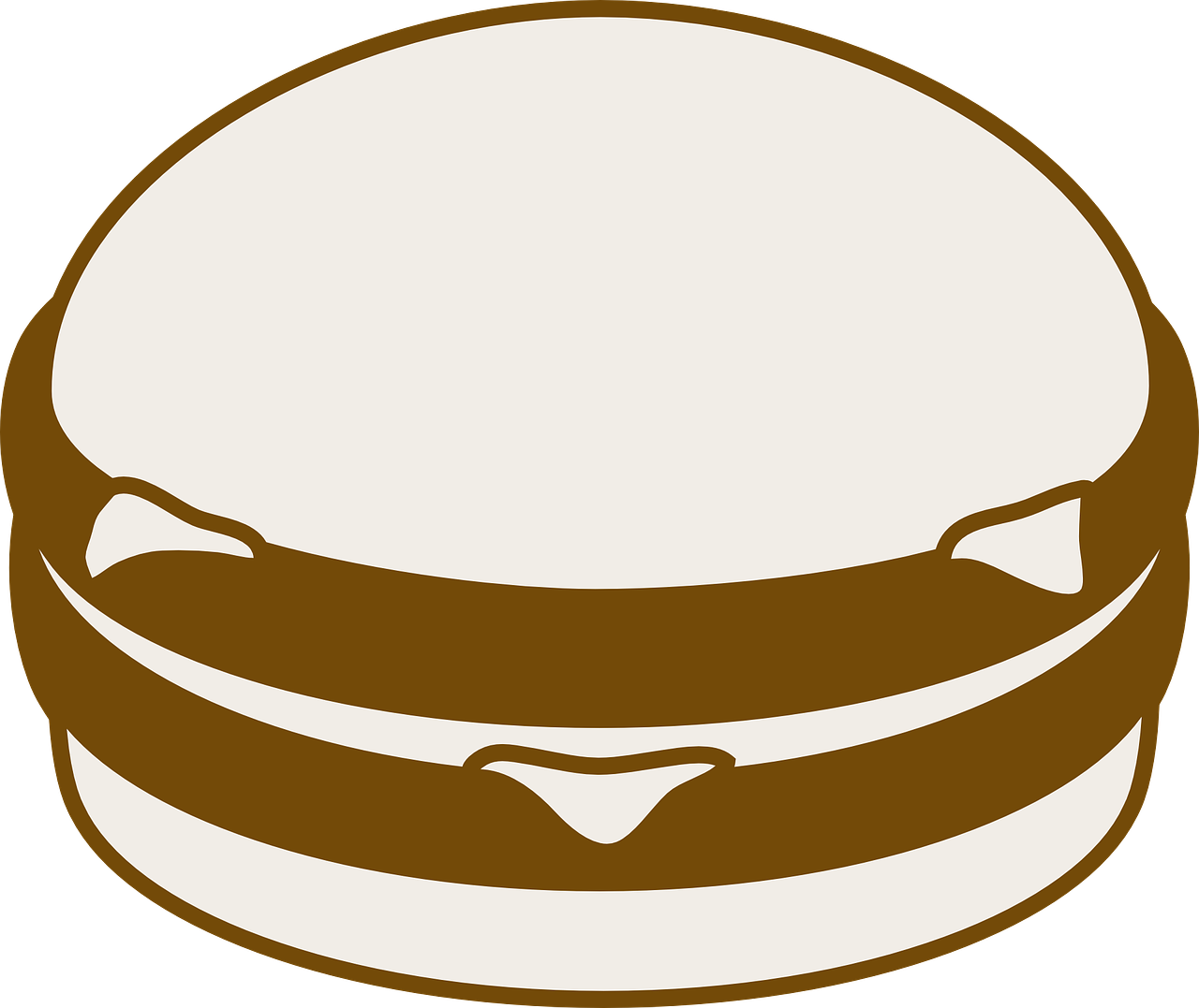 Stylized Hamburger Graphic