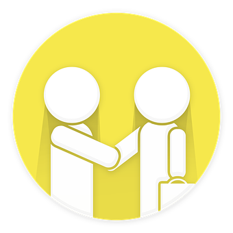 Stylized Handshake Icon