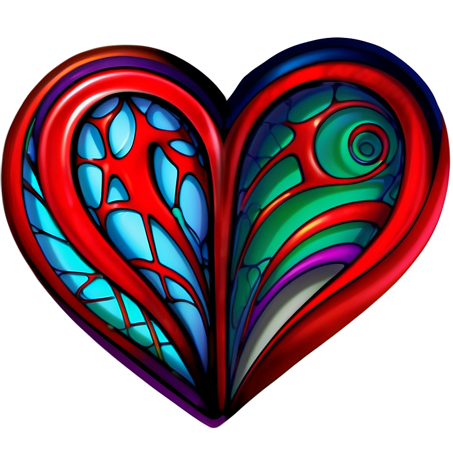 Stylized Heart Tattoo Design Png 05252024