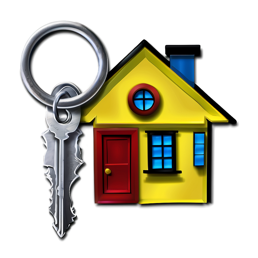 Stylized House Key Png Auc