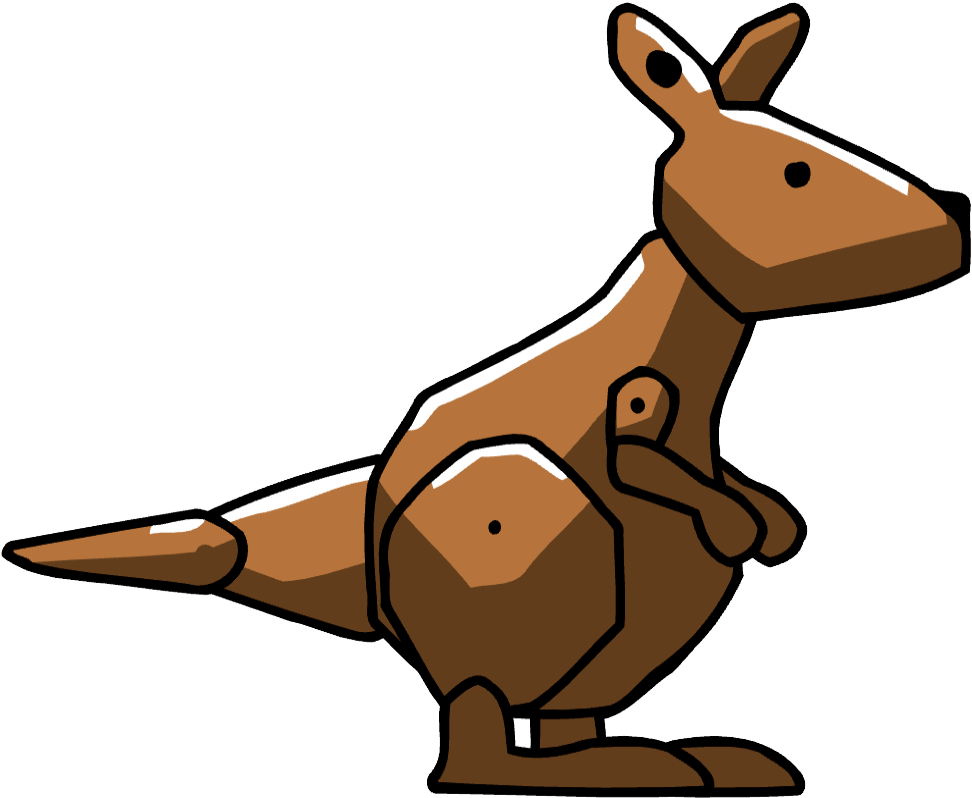 Stylized Kangaroo Illustration