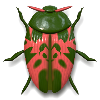 Stylized Ladybug Illustration