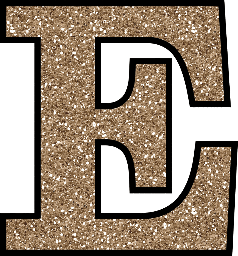 Stylized Letter E Cork Background