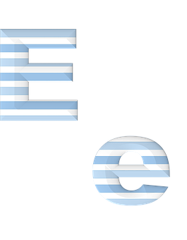 Stylized Letter E Graphic