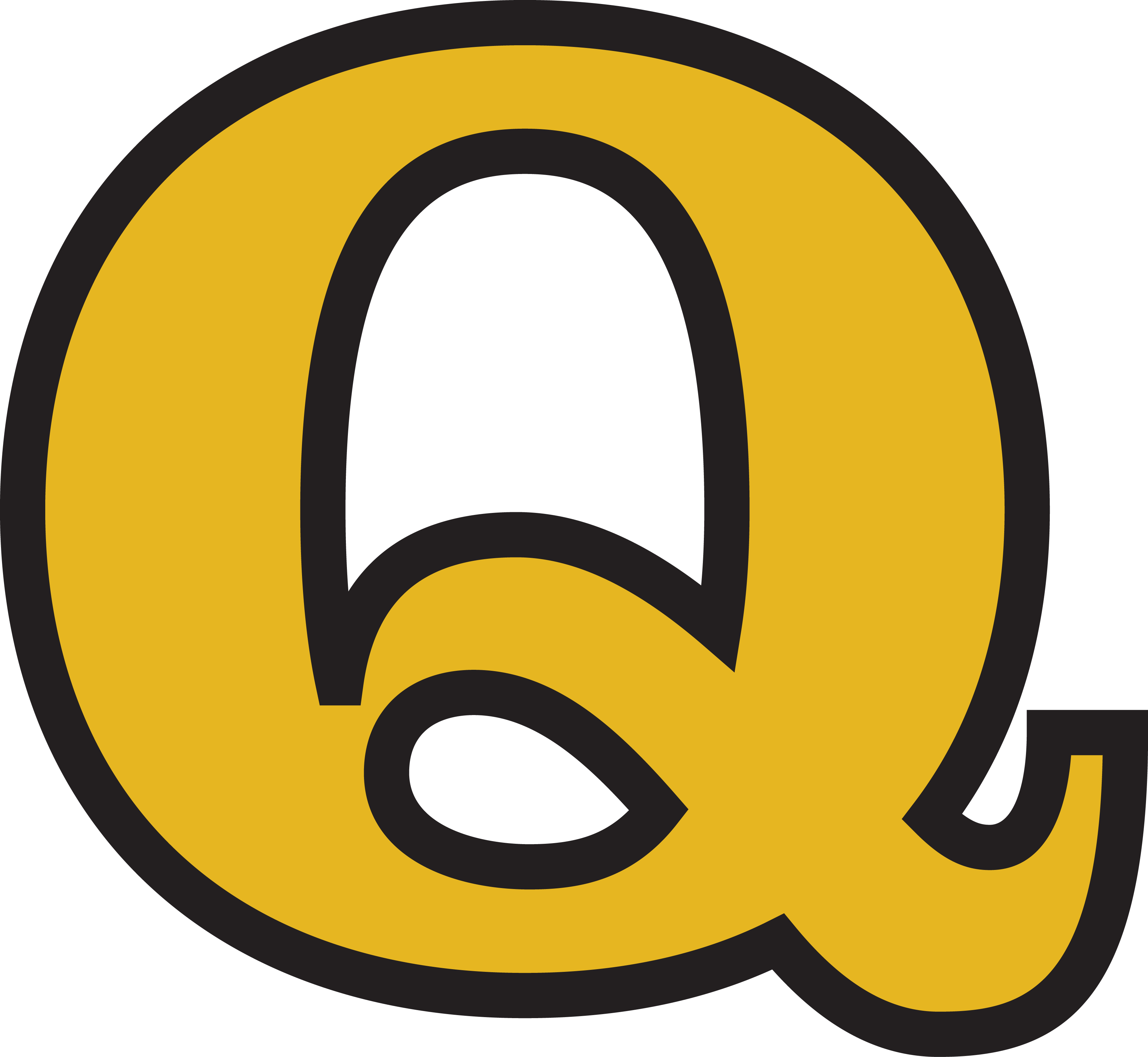 Stylized Letter Q Graphic