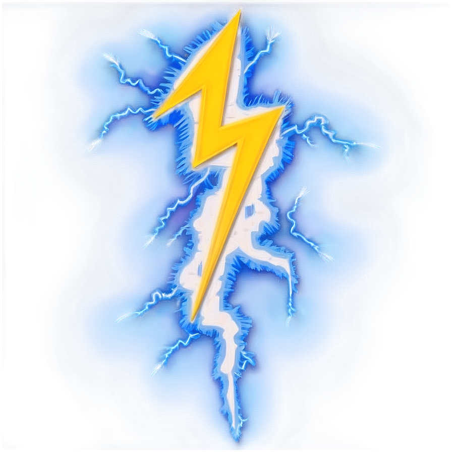 Stylized Lightning Bolt Png Qti