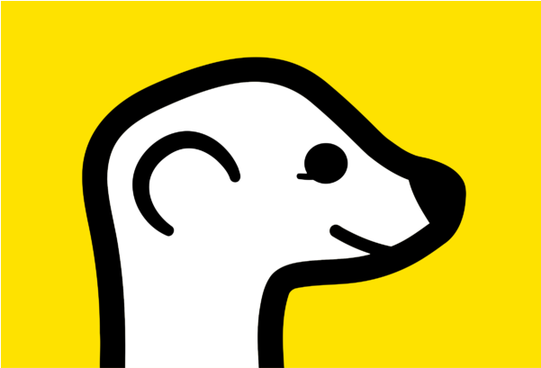 Stylized Meerkat Profile Yellow Background