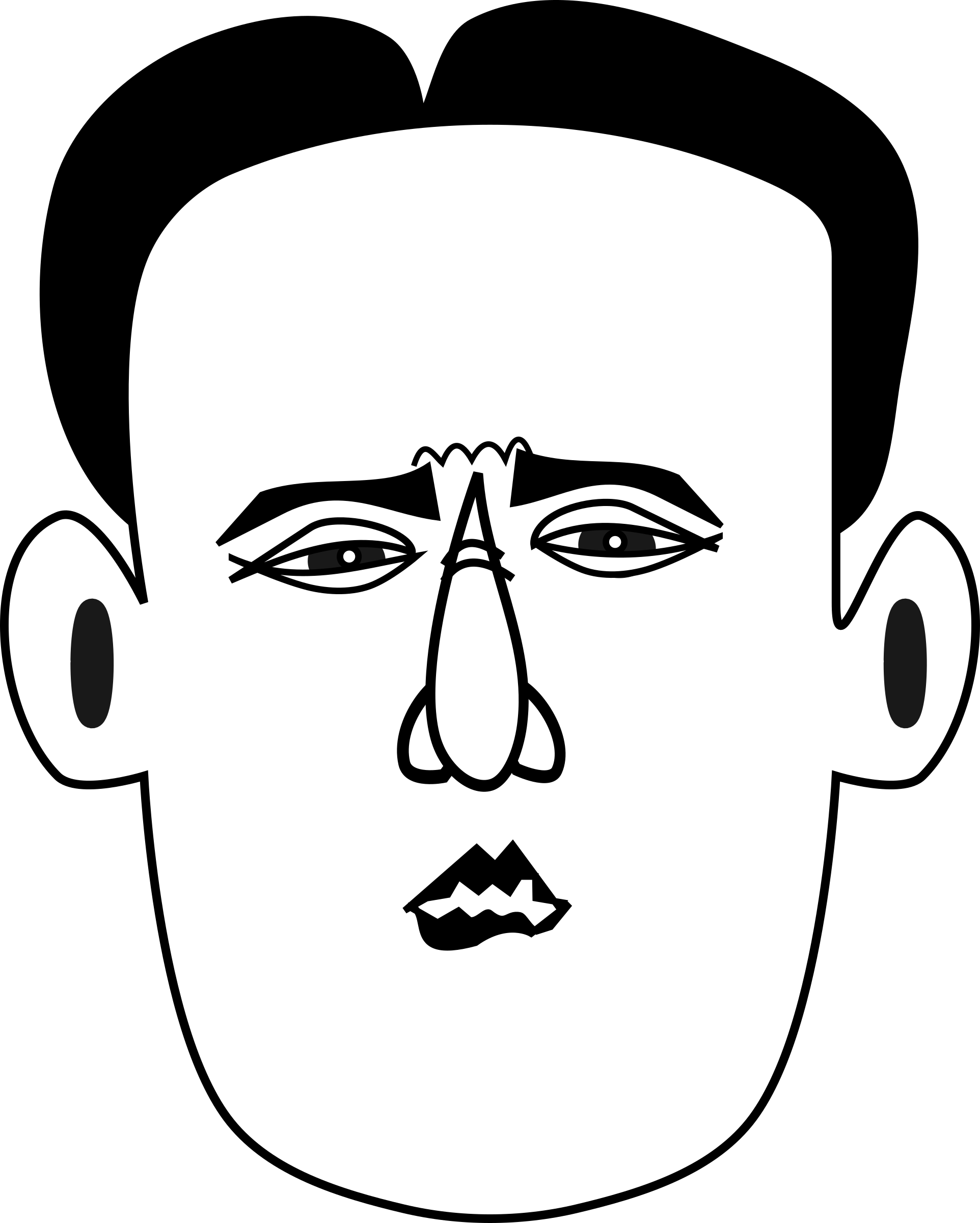 Stylized Monochrome Portrait