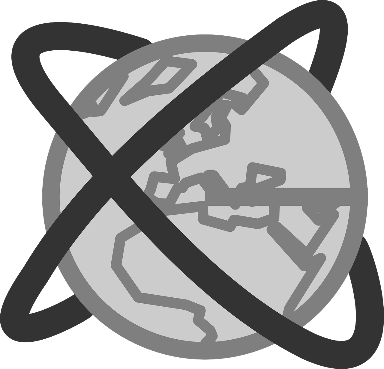 Stylized No Internet Symbol