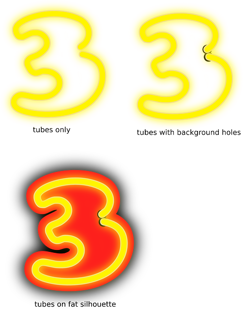 Stylized Number3 Variations