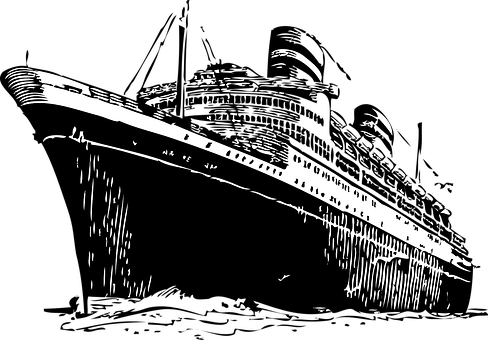 Stylized_ Ocean_ Liner_ Illustration