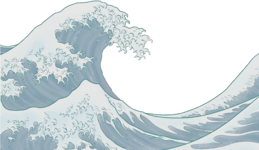 Stylized Ocean Wave Artwork