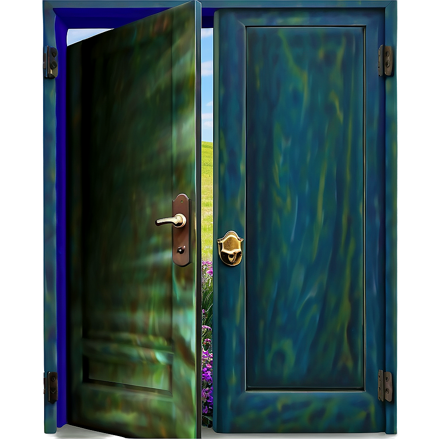 Stylized Open Door Artwork Png Plr51