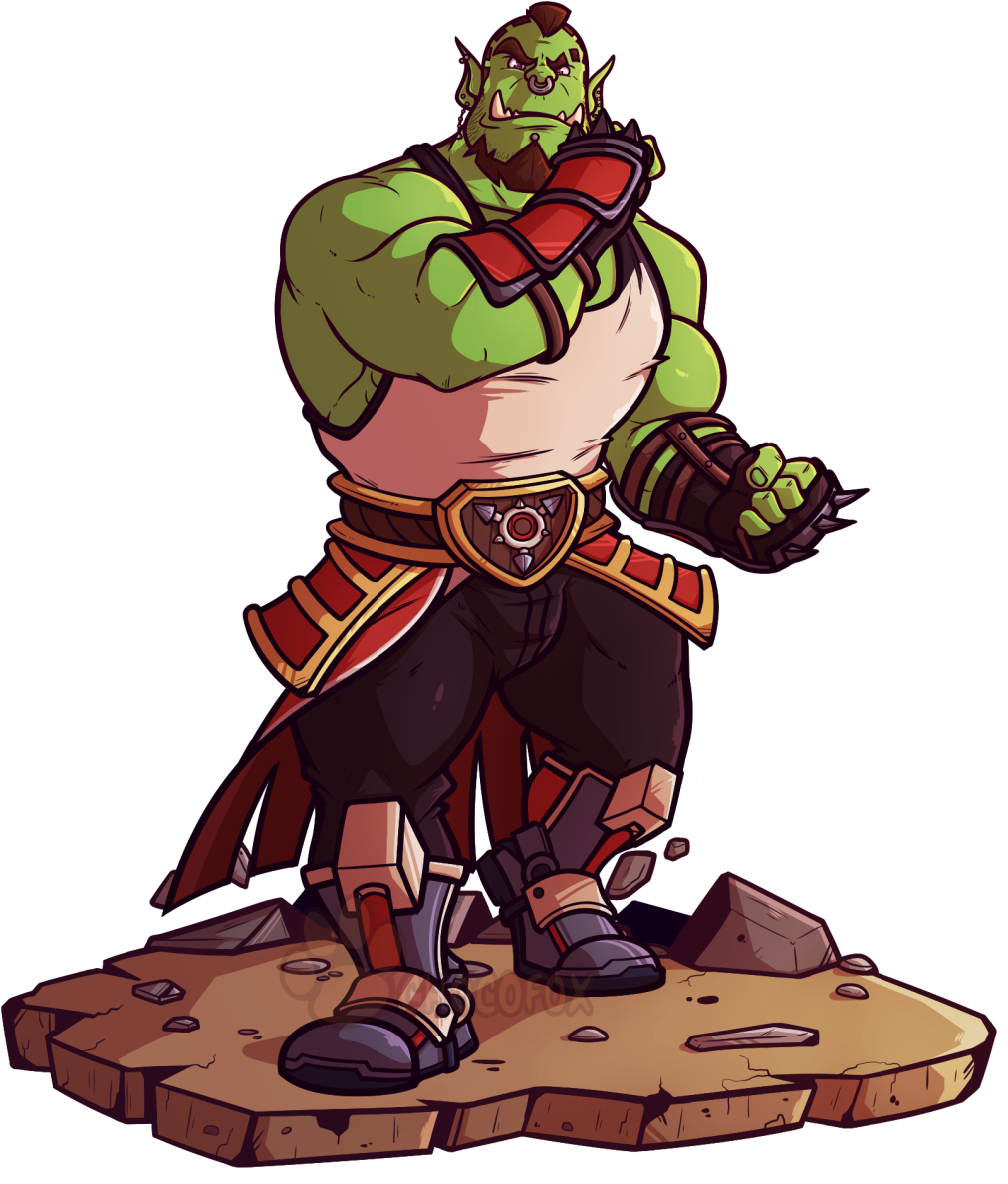 Stylized Orc Warrior Artwork