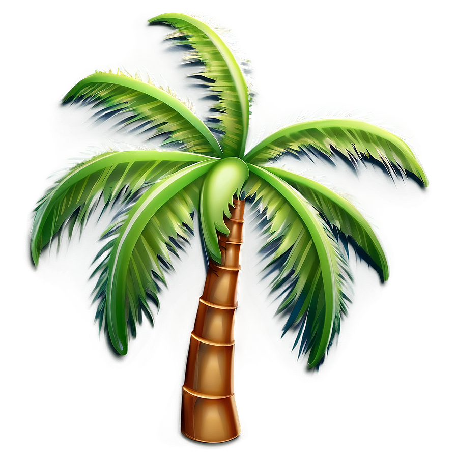 Stylized Palm Tree Emoji Png 06272024