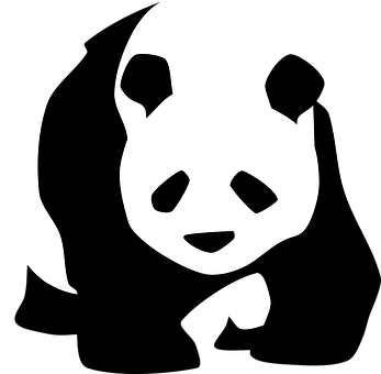 Stylized Panda Graphic