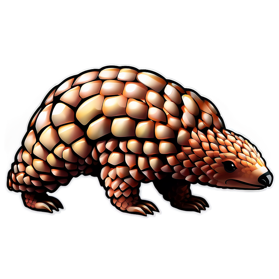 Stylized Pangolin Icon Png 06212024