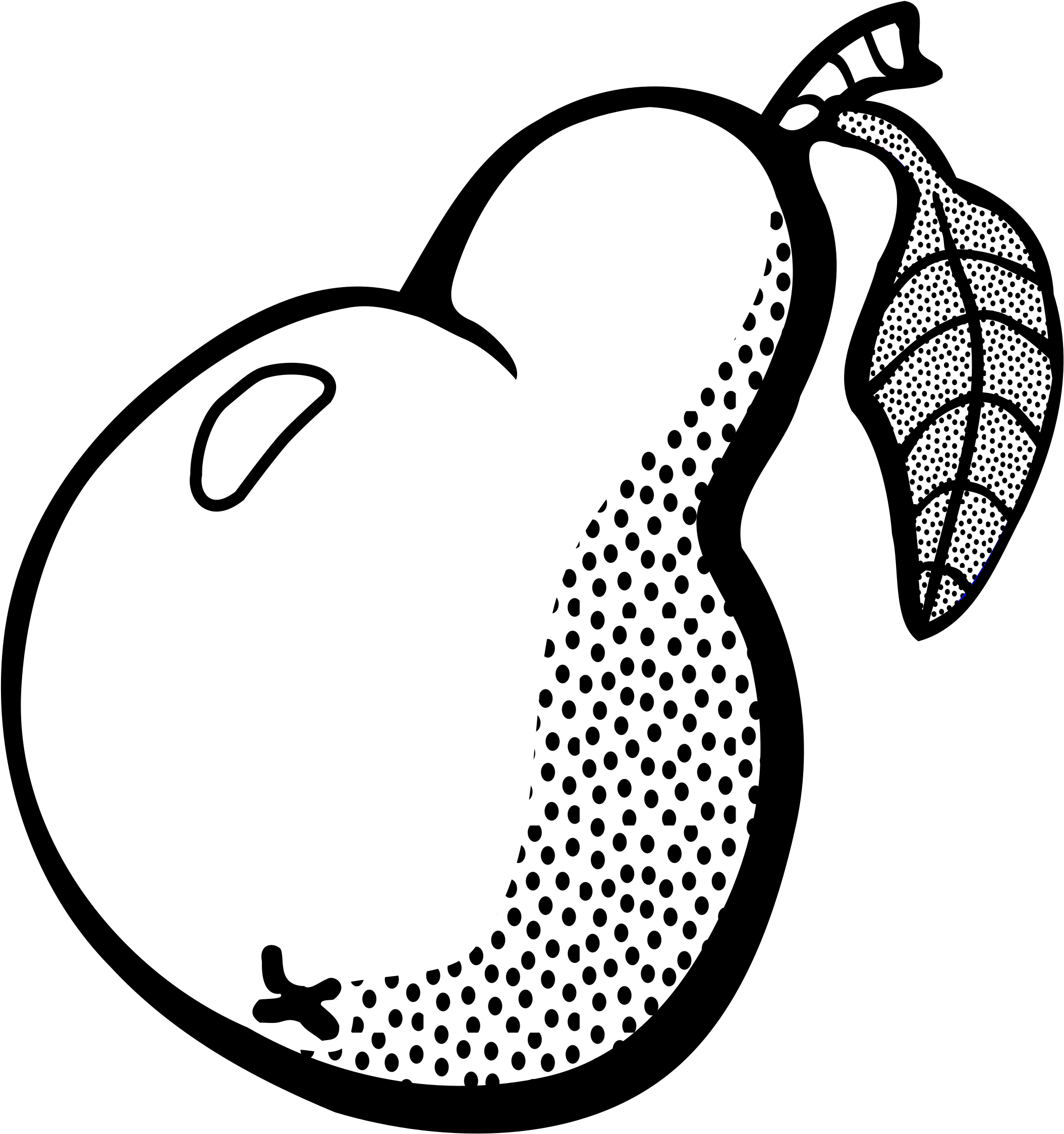 Stylized Pear Illustration