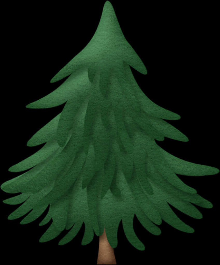 Stylized Pine Tree Illustration